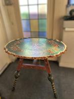 hindeloopen bijzet tafel handgeschilderd en weinig gebruikt, Huis en Inrichting, Ophalen, Gebruikt, 100 tot 150 cm, 50 tot 100 cm