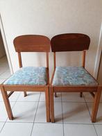 Vintage houten stoeltjes, Ophalen, Gebruikt, Bruin, Twee