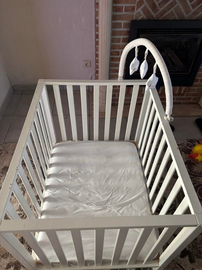 Wit Houten Baby Wieg, Kinderen en Baby's, Ophalen of Verzenden, Zo goed als nieuw, Wieg