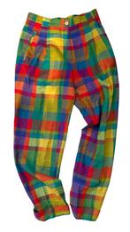 Kleurrijke Scheerwollen Broek - Maat 40 (Taille 38), Maat 38/40 (M), Overige kleuren, Ophalen of Verzenden, Zo goed als nieuw