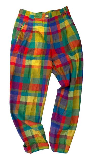 Kleurrijke Scheerwollen Broek - Maat 40 (Taille 38) beschikbaar voor biedingen