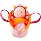 Lilliputiens stoffen baby Eline pop in draagmandje, Nieuw, Ophalen of Verzenden, Babypop, Info@bezigebijtjezzz.nl