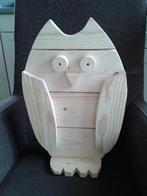 Handgemaakt houten Uilen, Ophalen of Verzenden, Nieuw, Hout, Dierenbeeld