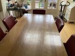 Tafel en stoelen, Huis en Inrichting, Tafels | Eettafels, Ophalen, Gebruikt, 100 tot 150 cm, Eikenhout
