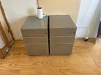 2 Metalen ladeblokken, Huis en Inrichting, Kasten | Ladekasten, 3 of 4 laden, Ophalen, Gebruikt, 25 tot 50 cm