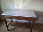 Antieke tafel met marmer blad, Ophalen
