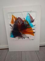 Glazen Wandsculptuur - Modern Kunstwerk, Ophalen of Verzenden