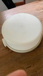 Tupperware taartdoos, Huis en Inrichting, Keuken | Tupperware, Ophalen, Gebruikt, Wit