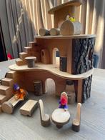 Magic Wood - Boomhuis met schors en meubeltjes, Kinderen en Baby's, Speelgoed | Houten speelgoed, Overige typen, Ophalen of Verzenden