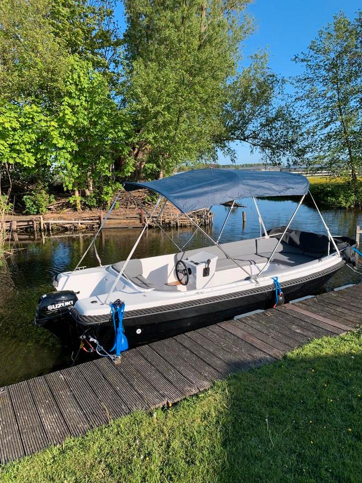 Sloep Gentle 540 met Suzuki 20pk - Vaarklaar!, Watersport en Boten, Motorboten en Motorjachten, Gebruikt, Polyester, Tot 6 meter