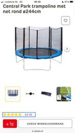 Trampoline 244cm groot met vangnet, Ophalen, Zo goed als nieuw