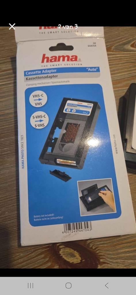 Camcorders Cassette-adapter, Gemotoriseerde Bediening met één