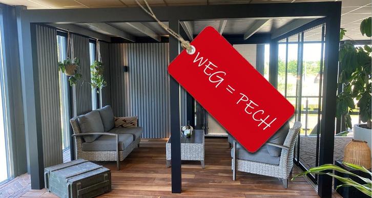 Aluminium overkapping SHOWROOM SALE, Tuin en Terras, Overkappingen, Zo goed als nieuw, Veranda, Ophalen