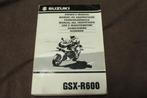 Suzuki GSX-R600 1998 motorfiets handleiding owner's manual, Motoren, Handleidingen en Instructieboekjes, Ophalen of Verzenden