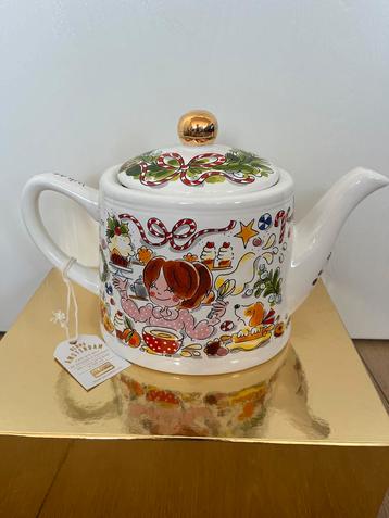 Blond Amsterdam theepot kerst/ kerstmis nieuw beschikbaar voor biedingen