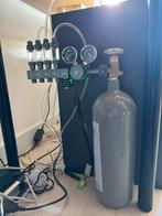 Chihiros co2 systeem met extenders, bluetooth en co2 fles, Dieren en Toebehoren, Ophalen of Verzenden, Zo goed als nieuw, Filter of Co2