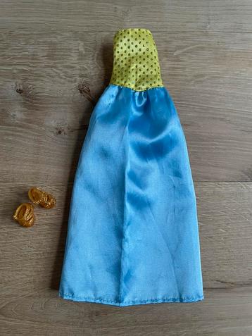 Barbie strapless avond jurk met gouden details. beschikbaar voor biedingen