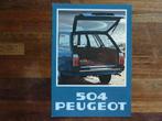 Peugeot 504 Break-Familiale (1978), Boeken, Auto's | Folders en Tijdschriften, Nieuw, Peugeot, Verzenden
