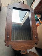 Klassieke spiegel met houten rand, Antiek en Kunst, Antiek | Spiegels, Ophalen, Rechthoekig, Minder dan 50 cm, Minder dan 100 cm