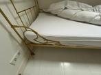 Gouden Eenpersoonsbed, Ophalen, Gebruikt, 90 cm, 200 cm