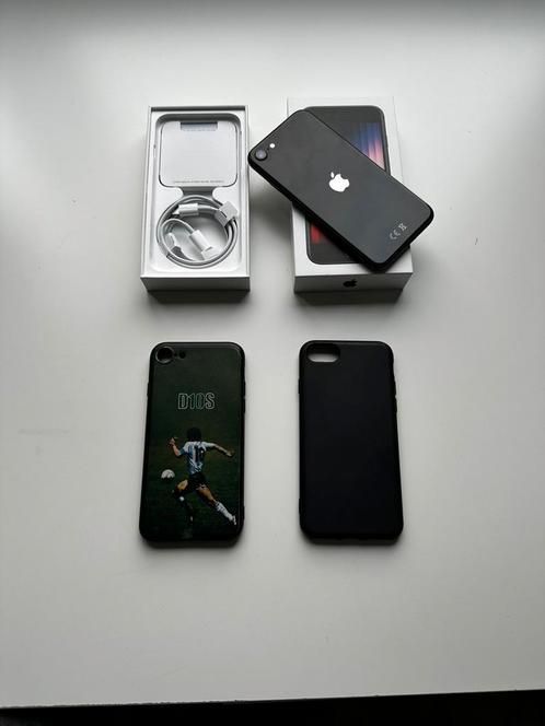 iPhone SE 2022, Telecommunicatie, Mobiele telefoons | Apple iPhone, Zo goed als nieuw, 64 GB, Zonder abonnement, Zonder simlock