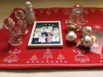 Glazen engeltjes + 1 porseleinen - schilderijtje - balletjes, Ophalen of Verzenden, Zo goed als nieuw