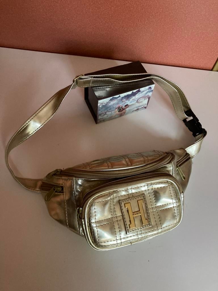 Vintage 80’s heuptasje goud zgan 😍mooi🤩❤️, Verzenden, Gebruikt, Overige kleuren, Overige typen