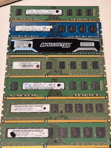 Diverse 8GB DDR3/DDR3L desktop geheugen beschikbaar voor biedingen