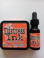 9 kleuren Distress inkpads met navulling, Hobby en Vrije tijd, Ophalen of Verzenden, Zo goed als nieuw, Overige thema's, Pons of Mal