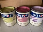 10 blikken histor of flexa lak, diverse kleuren, Overige kleuren, 5 tot 10 liter, Nieuw, Ophalen of Verzenden
