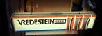 Vintage Vredestein banden lichtbak, lichtreclame, reclame., Ophalen, Gebruikt, Lichtbak of (neon) lamp, Vredestein
