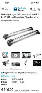 Audi Q5 dakdragers origineel zgan, Auto diversen, Dakdragers, Ophalen of Verzenden, Zo goed als nieuw