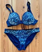 Sapph Bikini (tweedelig) - Blauw Panterprint - 80C / Medium, Kleding | Dames, Badmode en Zwemkleding, Blauw, Ophalen of Verzenden