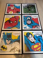 Marvel & DC Ingelijste Posters (6 stuks), Ophalen of Verzenden