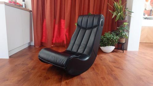 Muziekstoel rocking chair, Huis en Inrichting, Stoelen, Gebruikt, Eén, Zwart, Ophalen