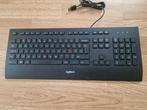 Logitech toetsenbord bedraad, Computers en Software, Toetsenborden, Multimediatoetsen, Ophalen of Verzenden, Zo goed als nieuw