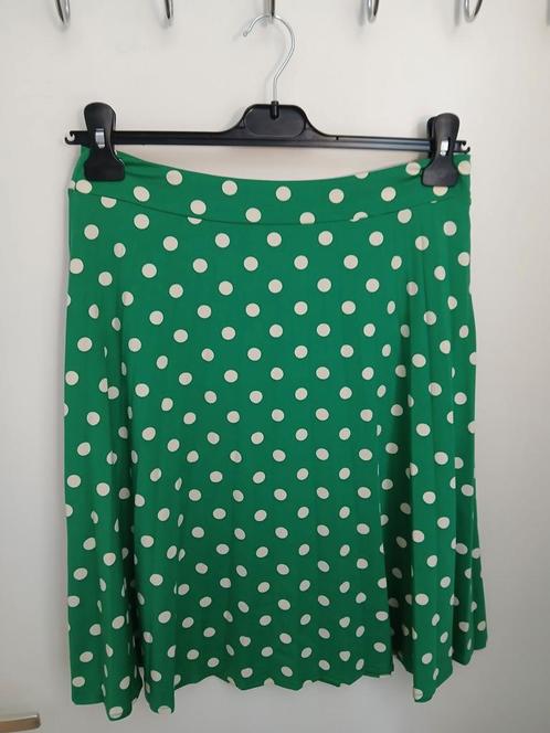 Maat M of 38 King Louie geplisseerde rok groen met stippen, Kleding | Dames, Rokken, Gedragen, Maat 38/40 (M), Groen, Ophalen of Verzenden