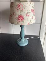 Leuke lamp met bloemen lampenkap, Ophalen of Verzenden, Zo goed als nieuw, Hout