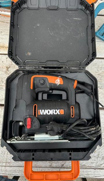 Worx WX477.1 decoupeerzaag 550watt inclusief koffer zaagjes beschikbaar voor biedingen