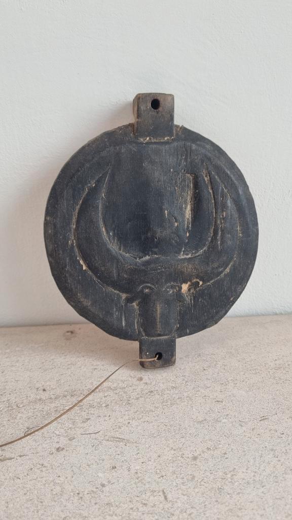 Indonesisch Houten Dekseltje, Antiek en Kunst, Kunst | Niet-Westerse kunst, Ophalen of Verzenden