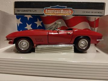 Chevrolet Corvette L71 cabriolet 1967 ERTL metal 1:18 KRD beschikbaar voor biedingen