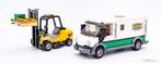 Lego trein 60198: Geldtransport + heftruck + extra boef!!!, Ophalen of Verzenden, Nieuw, Complete set, Lego