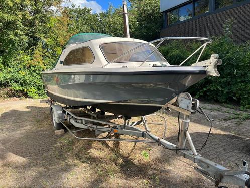 !!Shetland boot met een suzuki DF50PK 4 takt motor!!, Watersport en Boten, Motorboten en Motorjachten, Gebruikt, Polyester, Tot 6 meter