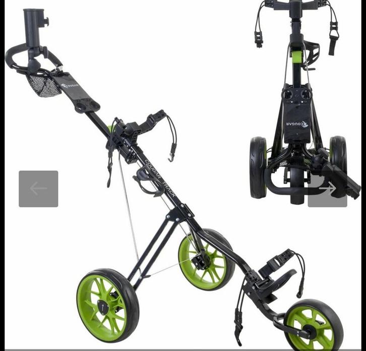 Golftrolley - Cougar Track 3, Sport en Fitness, Golf, Zo goed als nieuw, Golfkar, Overige merken, Ophalen