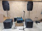 P.A. set met JBL subwoofers, JBL tops en Yamaha mixer., Muziek en Instrumenten, Ophalen, Zo goed als nieuw, Minder dan 500 watt