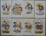 8 x kinderkaarten - uitnodiging feestje - jaren 60, Verzamelen, Ophalen of Verzenden, 1960 tot 1980, Ongelopen, Kinderen
