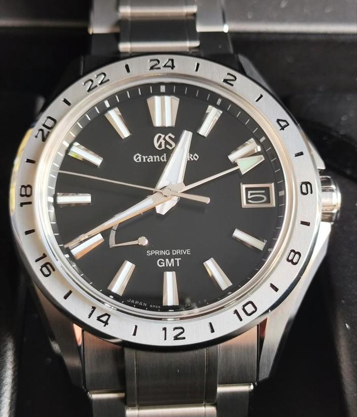 T.K. i.nw.st. Grand Seiko Evolution 9 GMT Titanium, 03-2025, Sieraden, Tassen en Uiterlijk, Horloges | Heren, Zo goed als nieuw