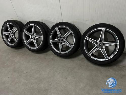Originele Mercedes C43 AMG W205 18 inch breedset antraciete, Auto-onderdelen, Banden en Velgen, Banden en Velgen, All Season, 18 inch