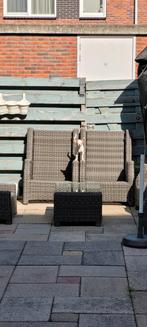 verstelbare loungeset inclusief hocker en tafel, Ophalen, Zo goed als nieuw, Wicker, Hocker