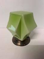 vintage Art Deco plafondlamp groen Skyscraper luxe armatuur, Ophalen of Verzenden, Zo goed als nieuw, Glas, Art deco